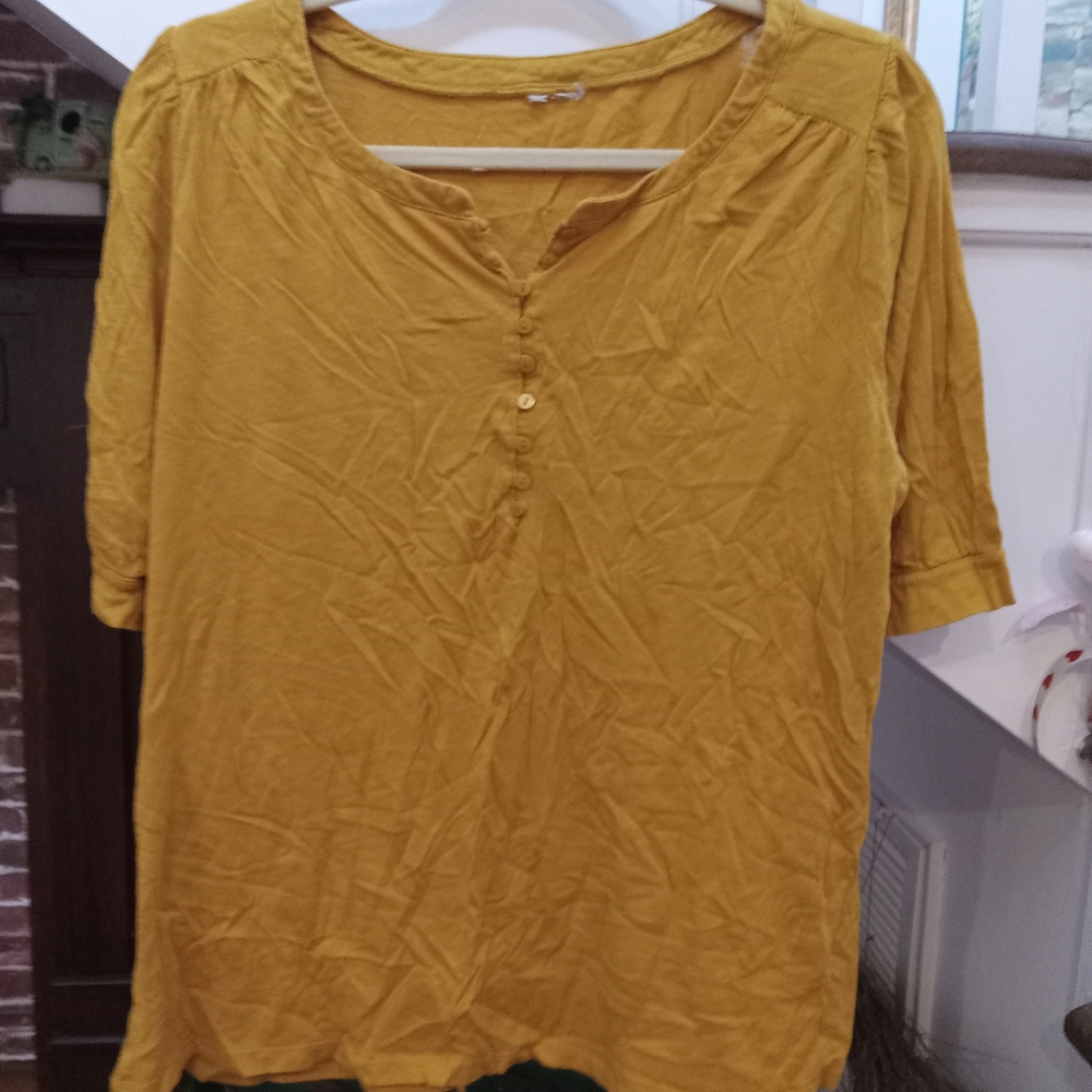 Chic Mustard Blouse for Women